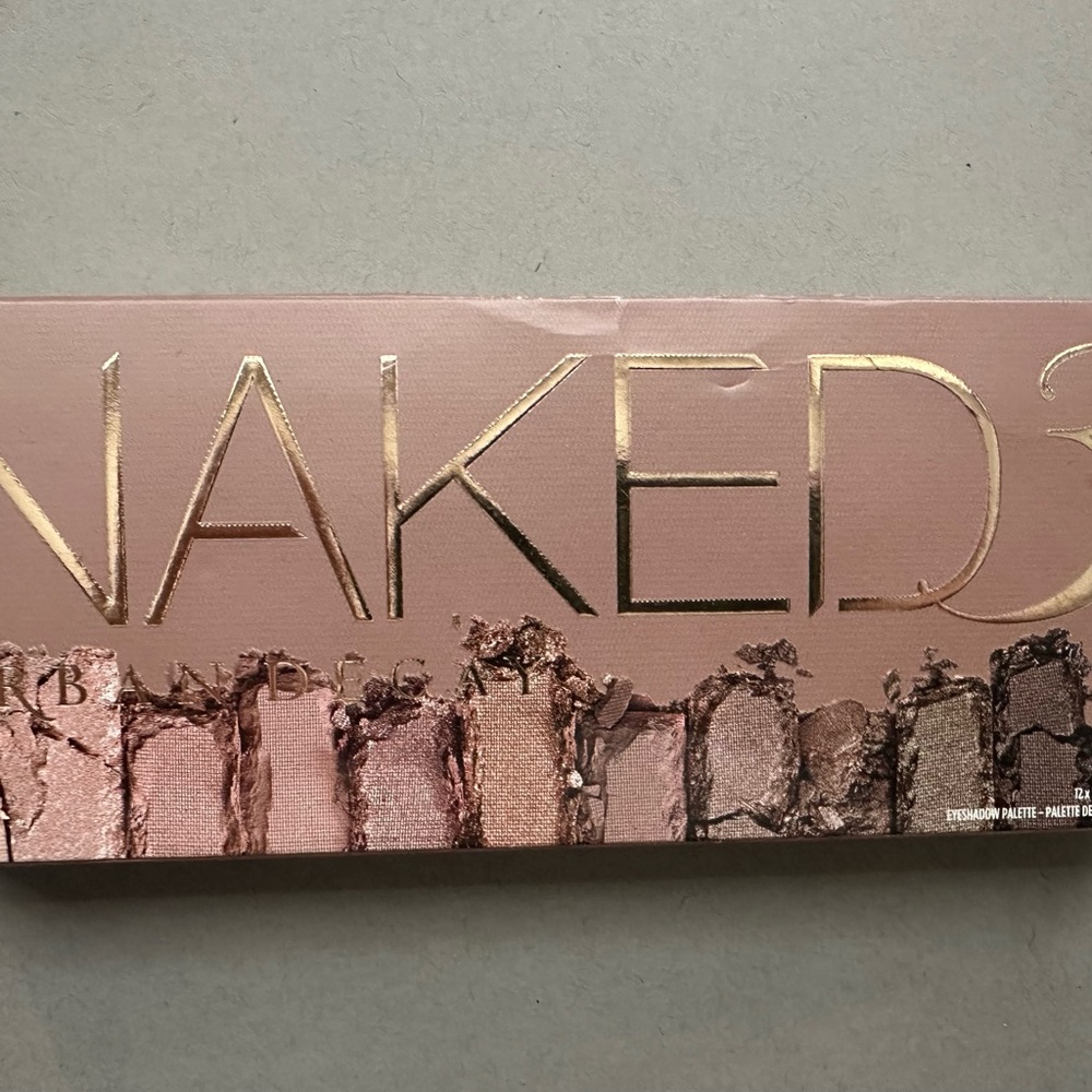 *USED* Urban Decay Naked3 Palette - Pink and Gold Tones